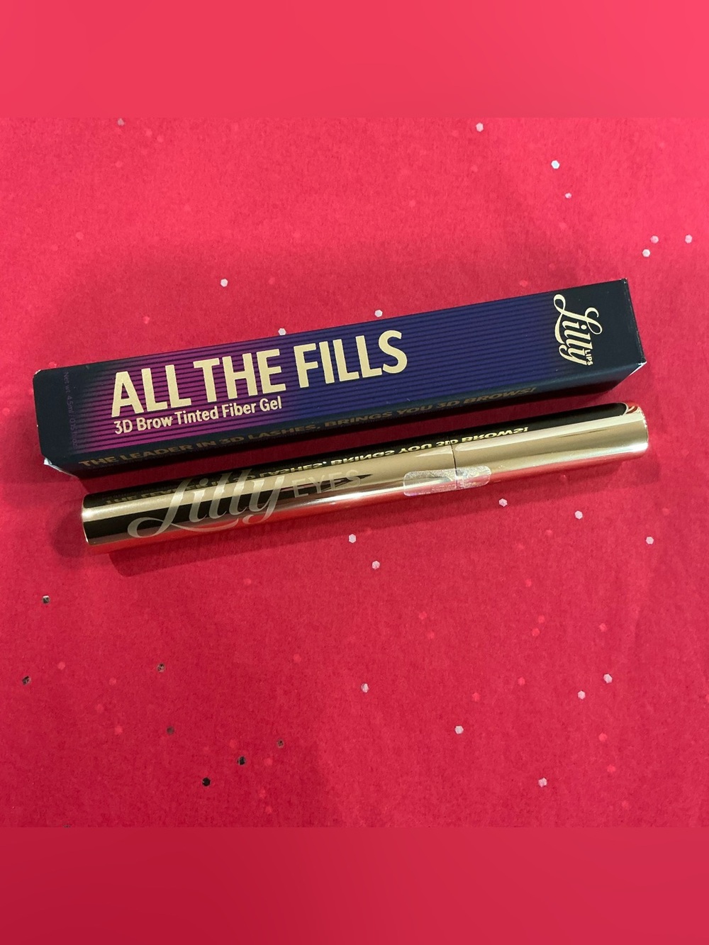 Lilly Lips All The Fills 3D Brow Tinted Fiber Gel Medium Brown 4.5 ml/0.15 fl oz